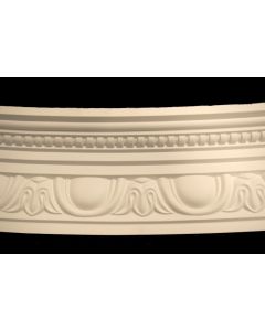 Curved Egg and Dart With Bead Cornice