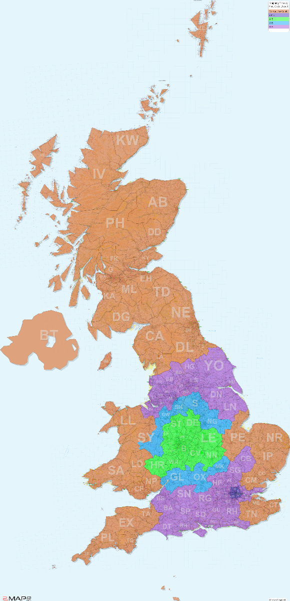 Plaster Shipping Map